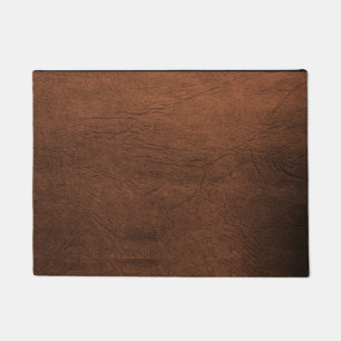 Brown Leather Look Fußmatte