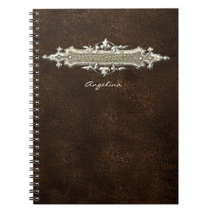 Brown Leather Notebook Notizblock