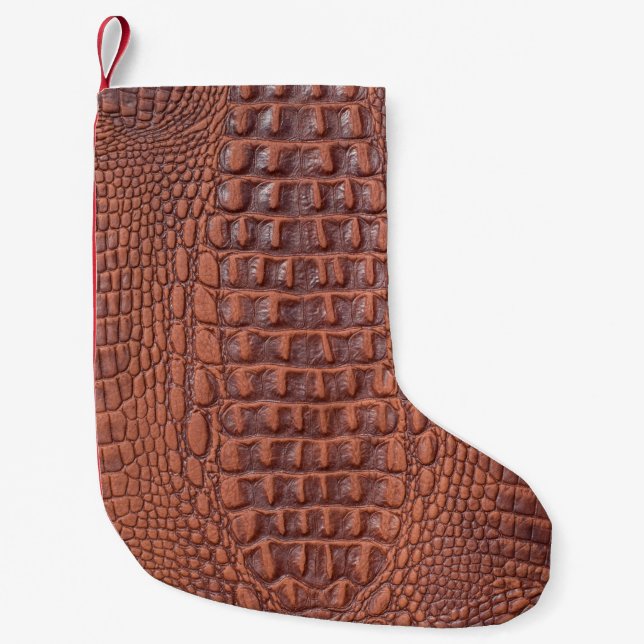 Brown leather texture backgroundabstract,aged,anim kleiner weihnachtsstrumpf (Vorderseite)