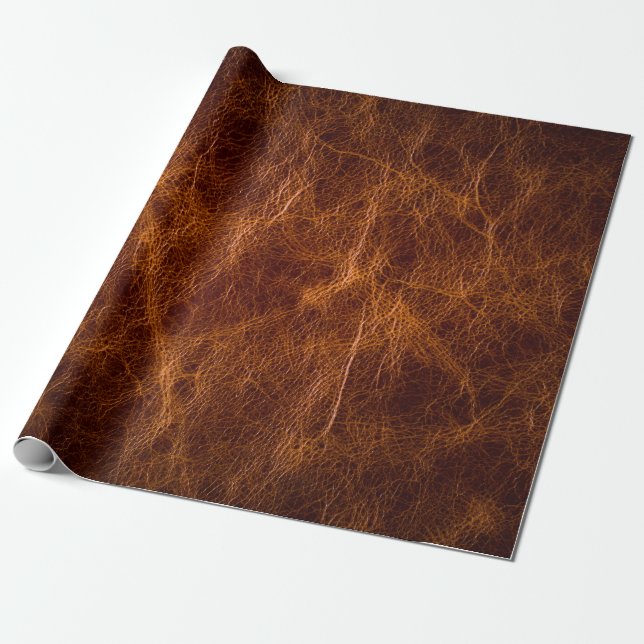 Brown leather textureleather,texture,background,ar geschenkpapier (Ungerollt)
