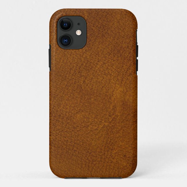 Brown-Leder Case-Mate iPhone Hülle (Rückseite)