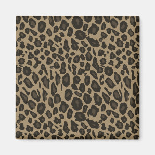 Brown Leopard Print Magnet