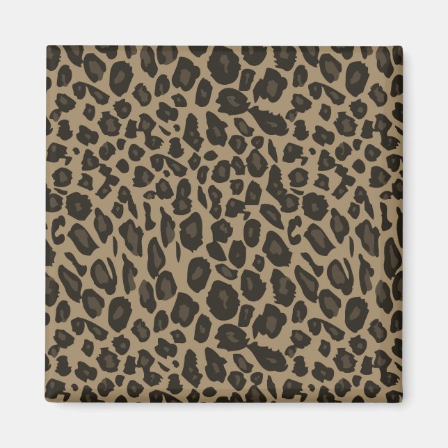 Brown Leopard Print Magnet (Vorne)