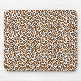 Brown Leopard Print Mousepad