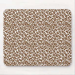 Brown Leopard Print Mousepad