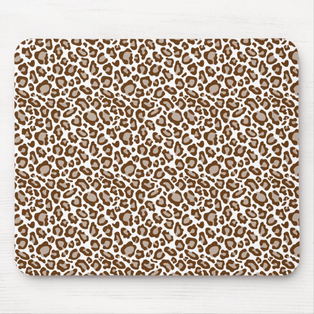 Brown Leopard Print Mousepad (Vorne)