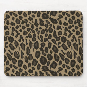 Brown Leopard Print Mousepad