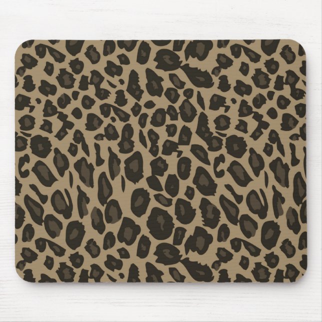 Brown Leopard Print Mousepad (Vorne)