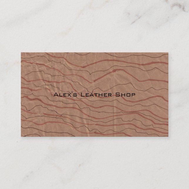 Brown Marble Business Cards Visitenkarte (Vorderseite)