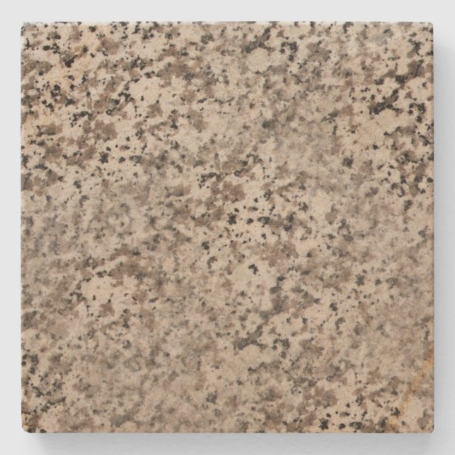 Brown Marble Gepunktet Square Stone Untersetzer (Vorderseite)