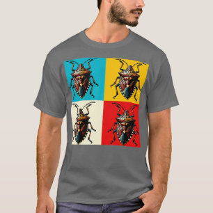 Brown Marmorated Stink Bug Art Cool Insekten T-Shirt