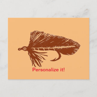 Brown Matuka Streamer, Fliegenfischen, Fliegenflie Feiertagspostkarte