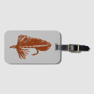 Brown Matuka Streamer, Fliegenfischen, Fliegenflie Gepäckanhänger