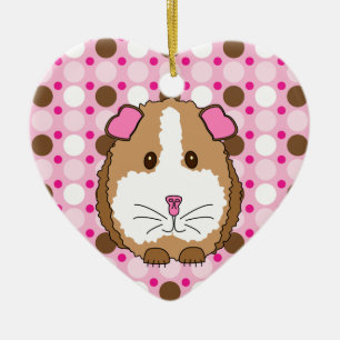 Brown-Meerschweinchen Keramik Ornament