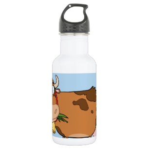 Brown-Milchkuh Edelstahlflasche