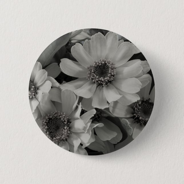 Brown Mit Augen Susan Blume Button (Vorderseite)