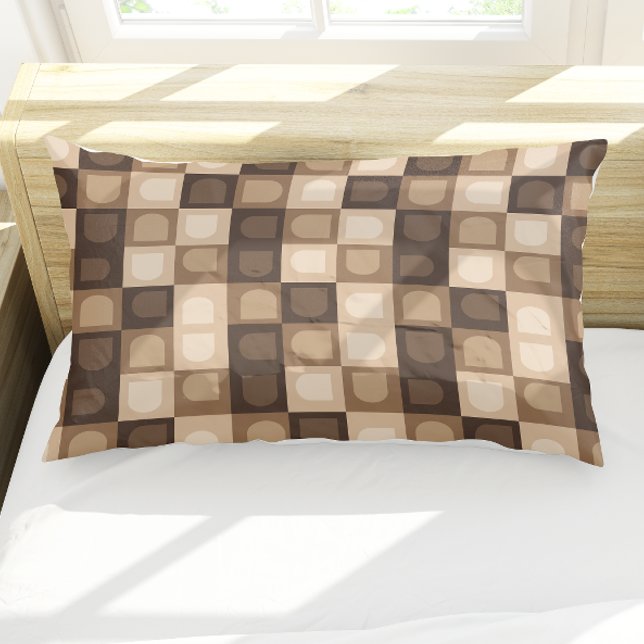 Brown Modern Boho Arch Geometric Aztec Muster Kissenbezug (Brown Modern Boho Arch Geometric Aztec Pattern Pillow Case)