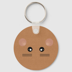 Brown Mouse Keychain Schlüsselanhänger