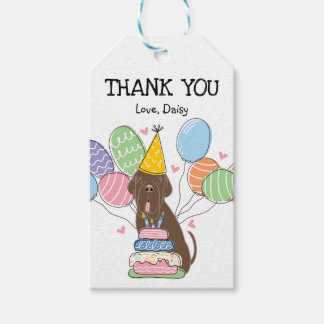 Brown Neapolitan Mastiff Geburtstag Gaben Tags Geschenkanhänger