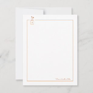 Brown Niedlich Hearts Mason Jar Personal Stationer Mitteilungskarte