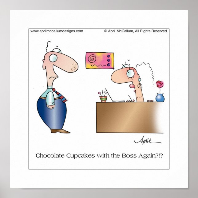 BROWN NOSER Cartoon Poster (Vorne)