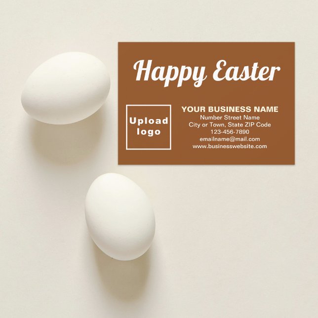 Brown Oaster Business Flat Grußkarte Karte (Brown Easter business flat greeting card)