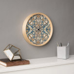 Brown Ochre Aquamarin Blue Angesagte Bohemische Ku Uhr<br><div class="desc">Schönes zeitgenössisches aquamarines Mosaikbild in Blau, Beige und Ockerbraun. Dekoratives Motiv, das auf einer Vielzahl von stilvollen Produkten und passenden Dekorakzenten und Accessoires von Zuhause erhältlich ist. Ein originelles Design für die Innendekorateure oder für diejenigen, die Liebe für ihr Elternschlafzimmer, Kinderzimmer, Wohn- oder Familienzimmer, Frauenhöhle oder -schuppen, Uni-Studentenwohnheim, Condo, Studio...</div>