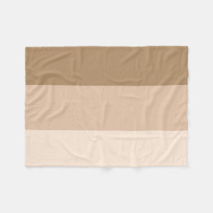 Brown Ombre Striping Fleecedecke