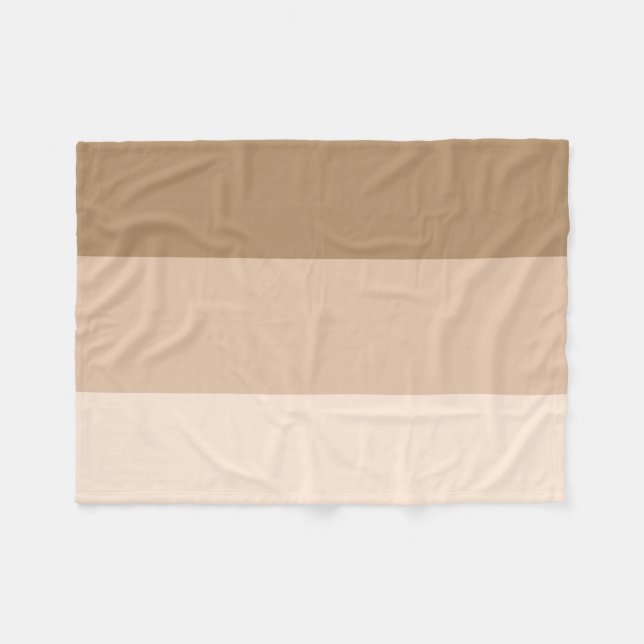 Brown Ombre Striping Fleecedecke (Vorderseite (Horizontal))