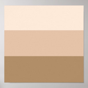 Brown Ombre Striping Poster