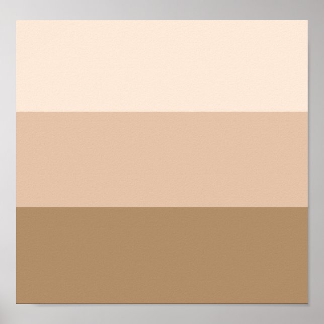 Brown Ombre Striping Poster (Vorne)