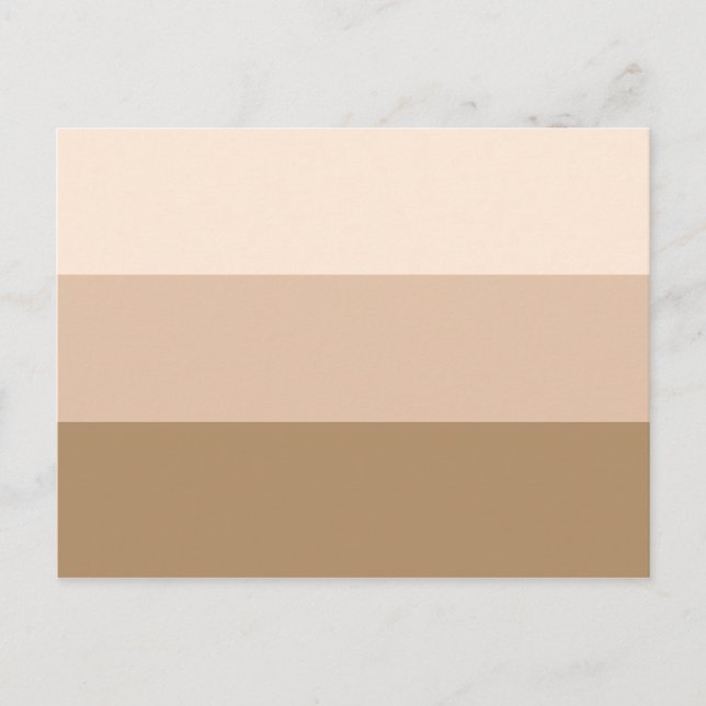 Brown Ombre Striping Postkarte (Vorderseite)