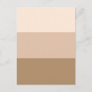 Brown Ombre Striping Postkarte