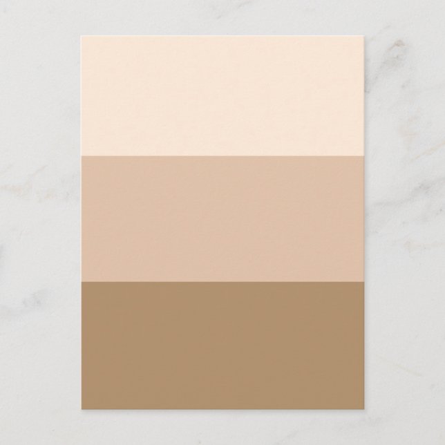 Brown Ombre Striping Postkarte (Vorderseite)