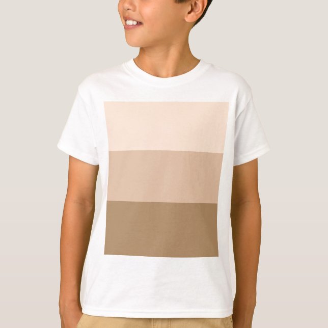 Brown Ombre Striping T-Shirt (Vorderseite)
