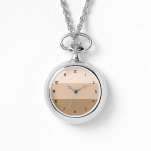 Brown Ombre Striping Watch Armbanduhr