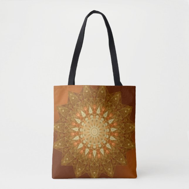 Brown Orange Star Mandala (Vorderseite)