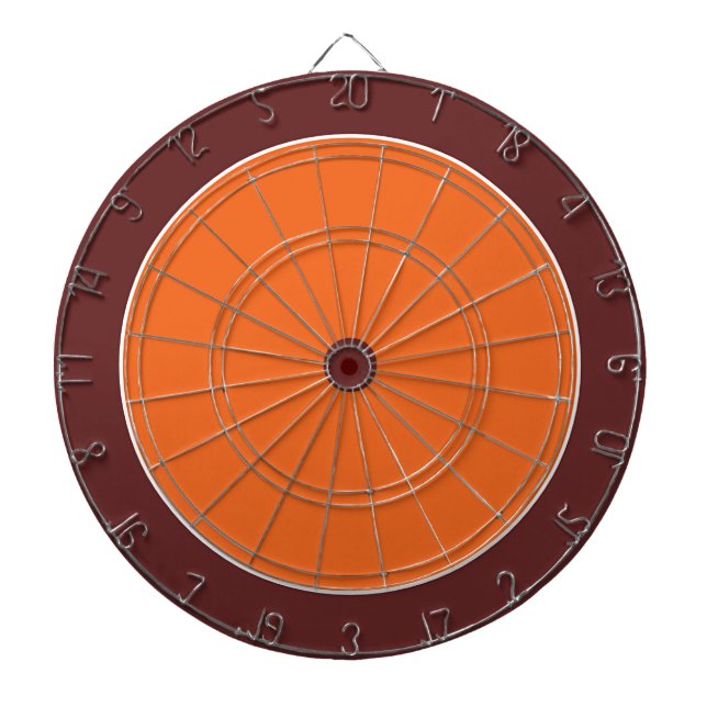 Brown Orange Team Wiedersehen Fun Dartscheibe (vorne)