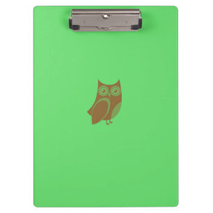 Brown Owl Clipboard Klemmbrett