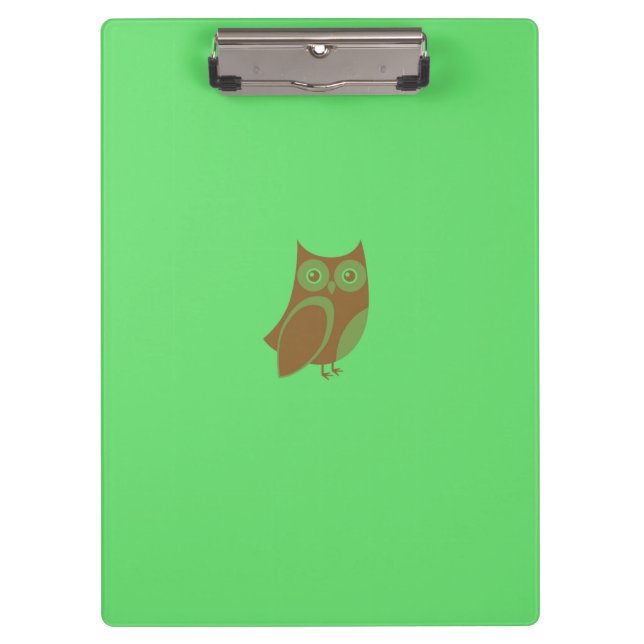 Brown Owl Clipboard Klemmbrett (Vorderseite)