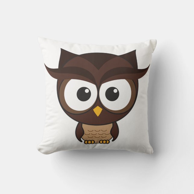 Brown Owl Kissen (Vorderseite)
