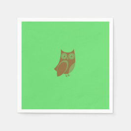 Brown Owl Paper Napkins Serviette