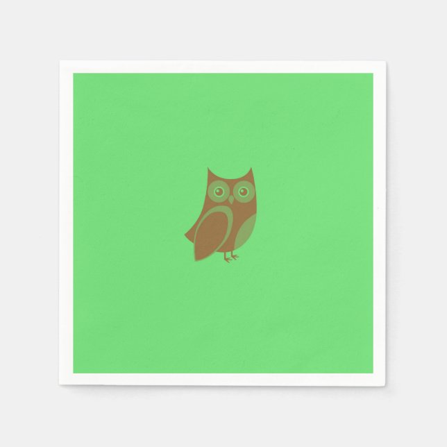 Brown Owl Paper Napkins Serviette (Vorderseite)