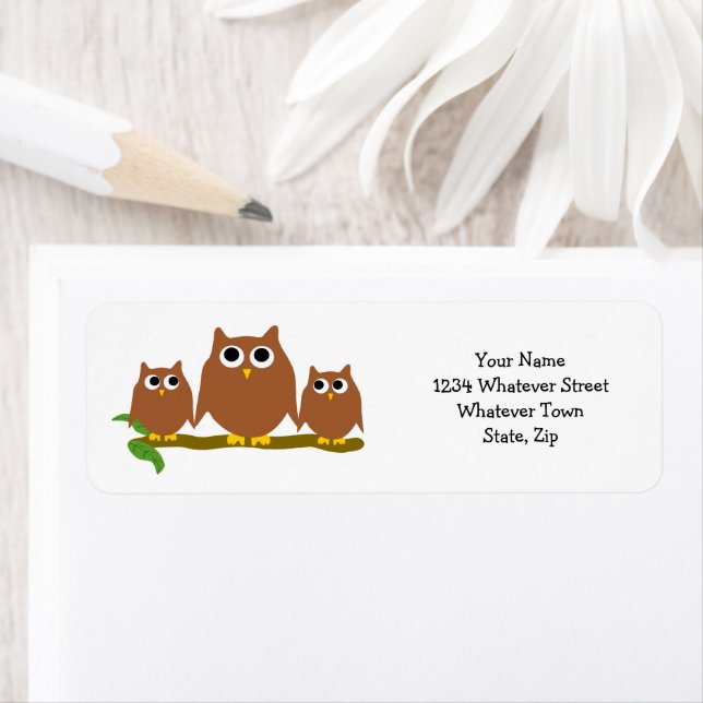 Brown Owls Design Return Address (Insitu)