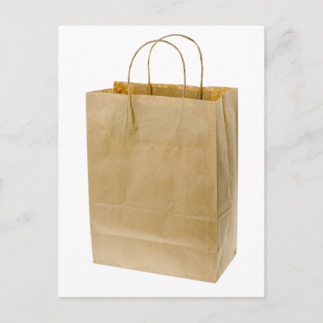 Brown Paper Bag Postkarte (Vorderseite)