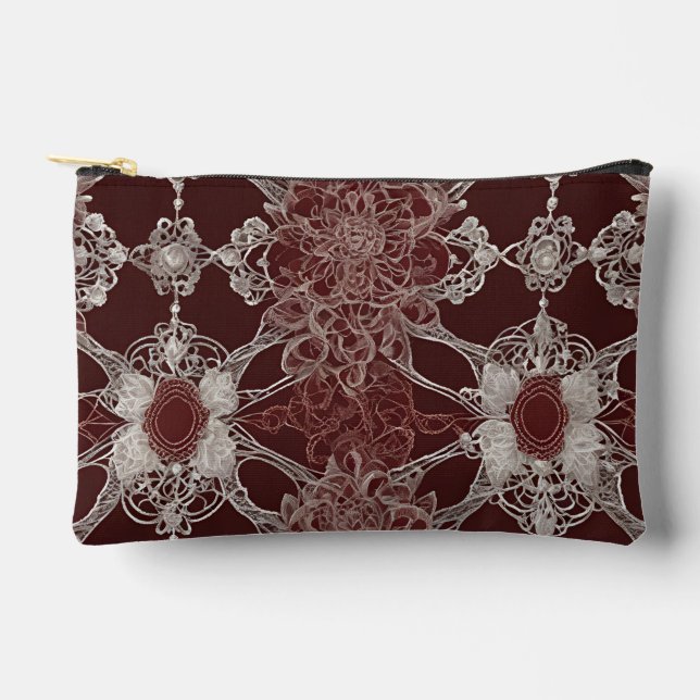 Brown patterns AI art  Zubehörtasche (Vorderseite)