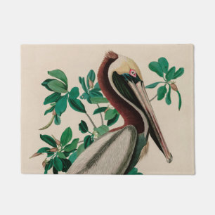 Brown Pelican Birds America Audubon Print Fußmatte