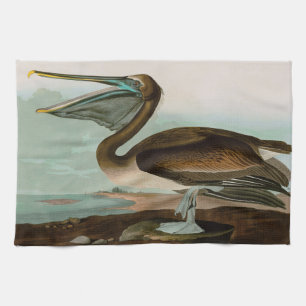 Brown Pelican Birds America Audubon Print Geschirrtuch