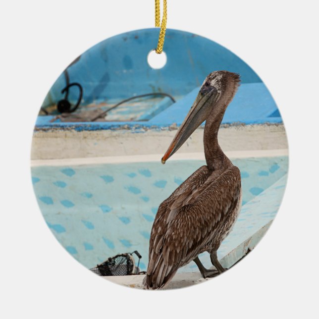 Brown Pelican | Cabo San Lucas Keramik Ornament (Vorne)