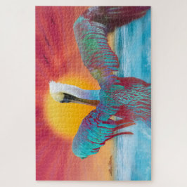 Brown Pelican ISLAND SUNSET Puzzle